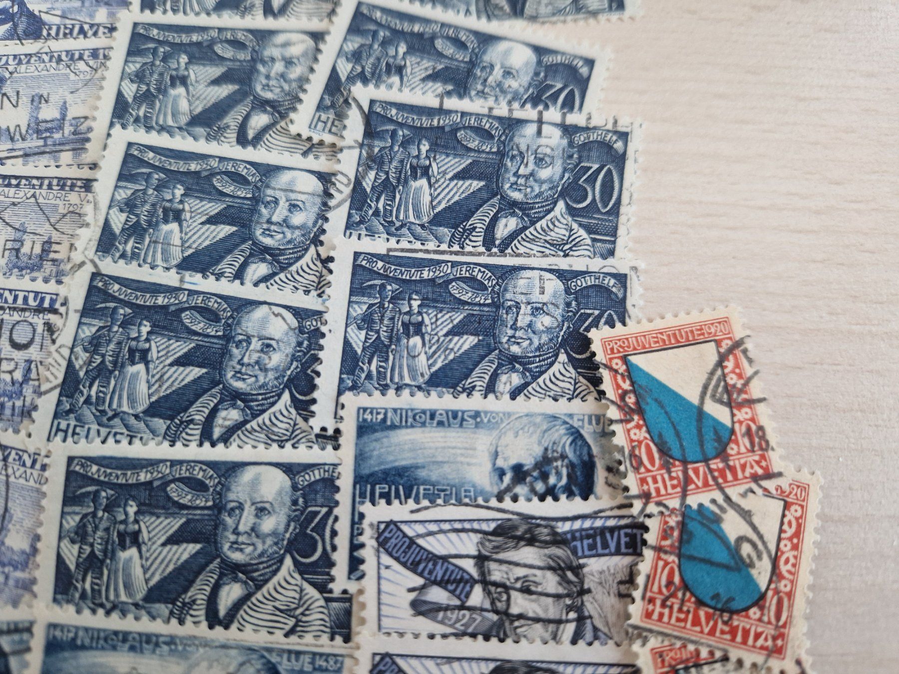 Alle Briefmarken: PJ Werte Kat über 1000.-, ab 1.- – Gebraucht aus Burgdorf von Glossy01 4