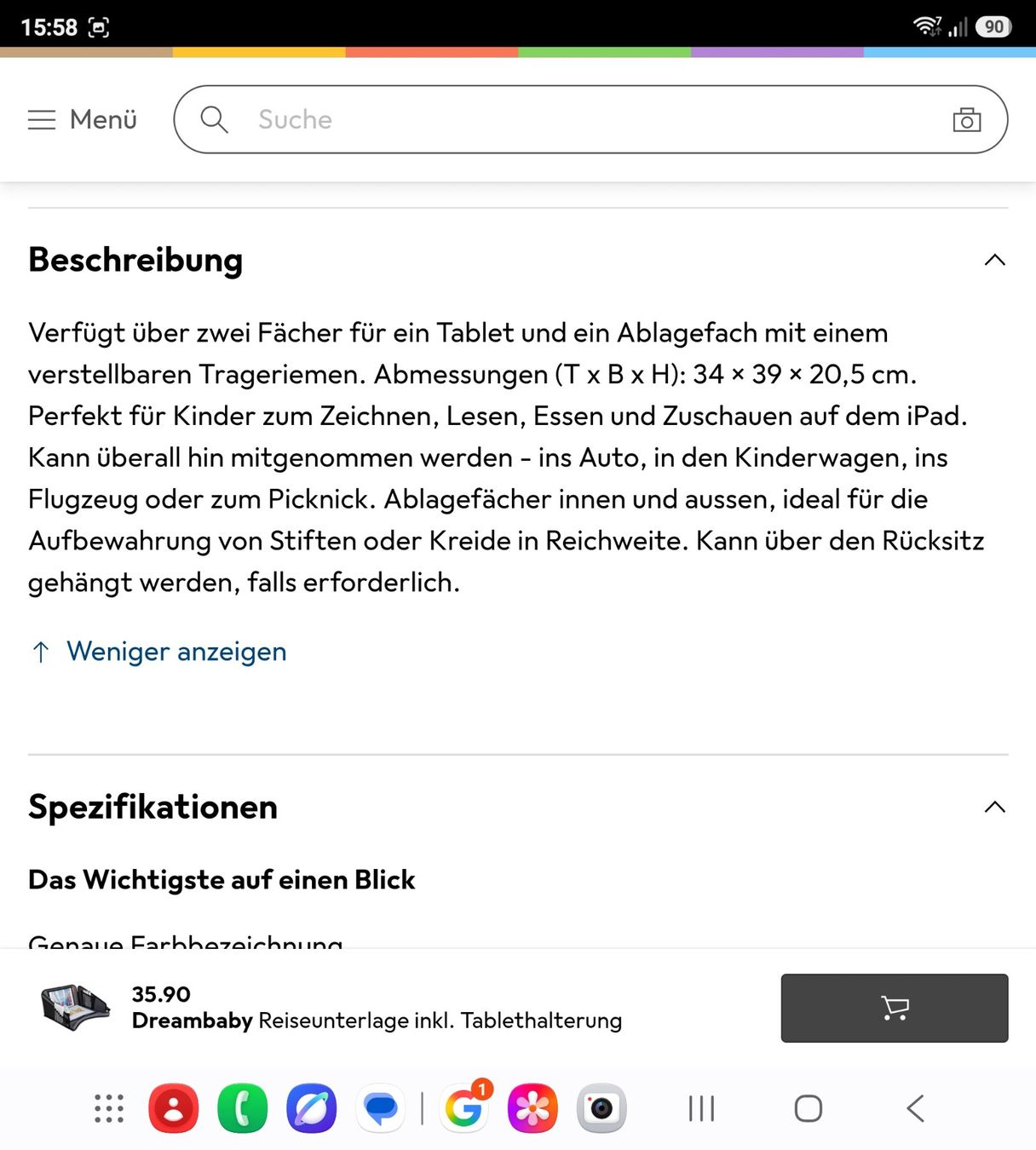 Supporti a parete: Kinder Reiseablage für Auto mit Tablethalter – Nuovo e nell'imballaggio originale da Wikon venduto da Speedy_li 2