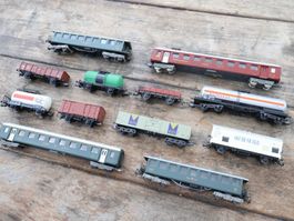 12 x Wagen SBB & Co - Konvolut H0 DC Fleischmann/Lima