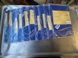 10Pack a 25 neue Sichthüllen, DIN A4, genarbt, blau