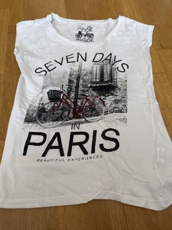 Tolles Sommer T-Shirt, Motiv Paris, Grösse S, neuwertig!