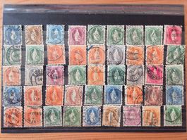 CH-Briefmarken gestempelt Karte D20 Zustand gemäss Bild
