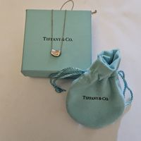 Tiffany & Co. 925 Silber Bean Kette 100 % Original