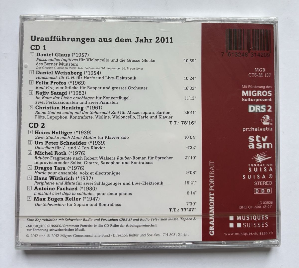 CD: Grammont Sélection 5 - 2 CD neuf – Nuovo e nell'imballaggio originale da Neuchâtel venduto da Deivid2 1