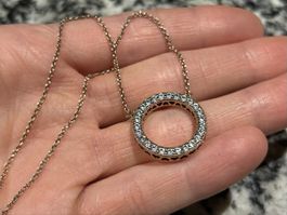 Pandora Halskette Kreis der Liebe (Logo) - Roségold 💝 Top!