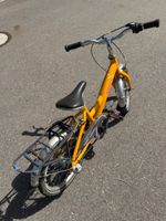 Gelbes Kindervelo, 3 Gang, 16 Zoll