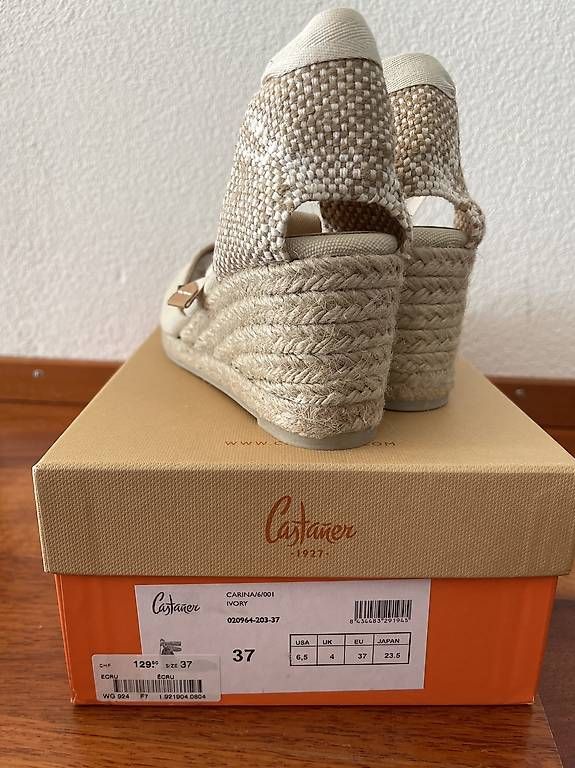 Scarpe da donna: Neu Espadrilles Gr.37, Ivory,zum Binden – Usato da Buchs ZH venduto da wunderwelt74