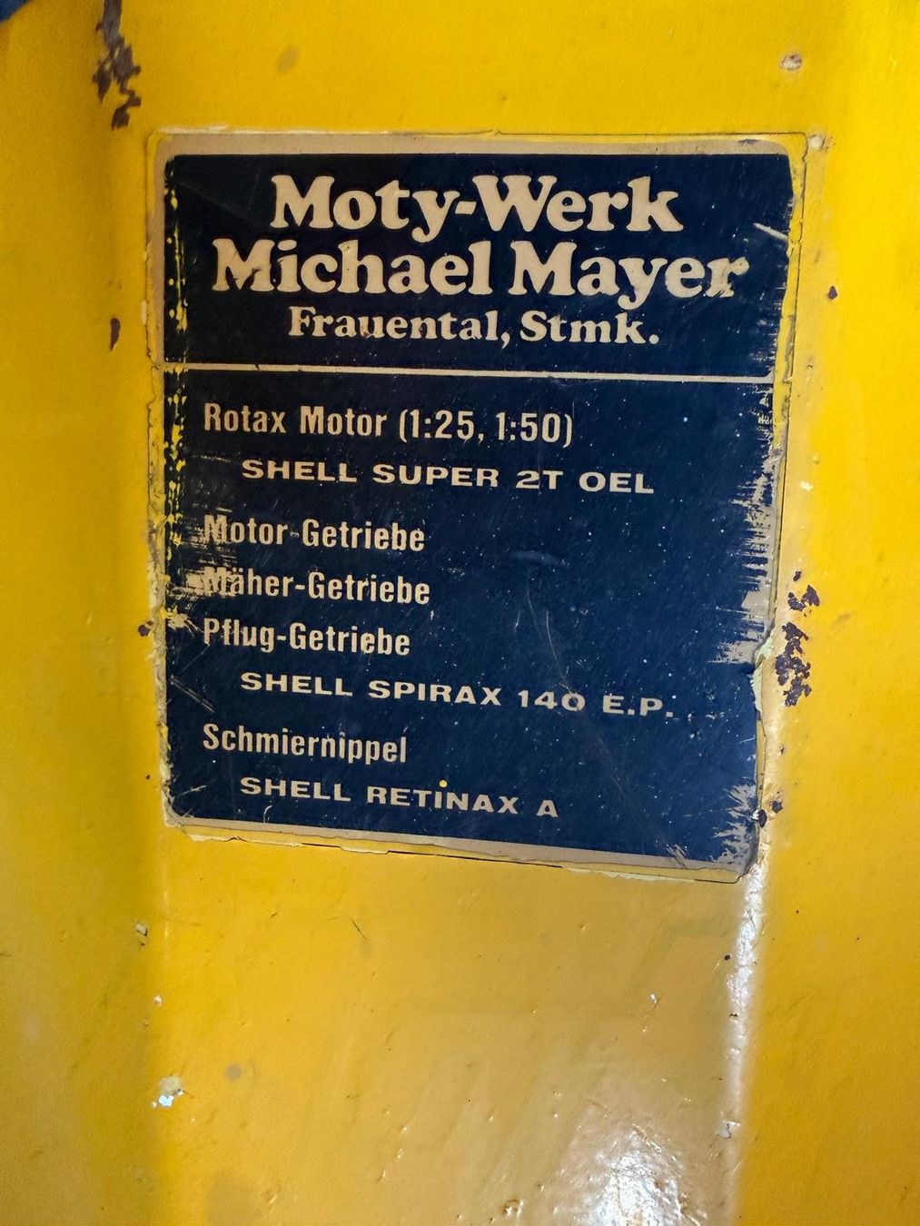 Tutte le macchine: Balkenmäher Moty 1.2m – Usato da Auenstein venduto da Y.C. 5