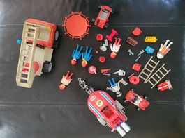 Playmobil Konvolut Feuerwehr, Rennauto & Zubehör, Vintage