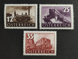 Österreich 1937, 100 Jahre Österr. Eisenbahn, Satz (*)