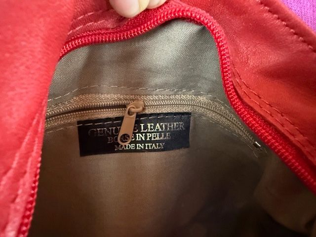 Taschen für Damen: sac à main rouge cuir – Neu (gemäss Beschreibung) aus Enges von cordec 4