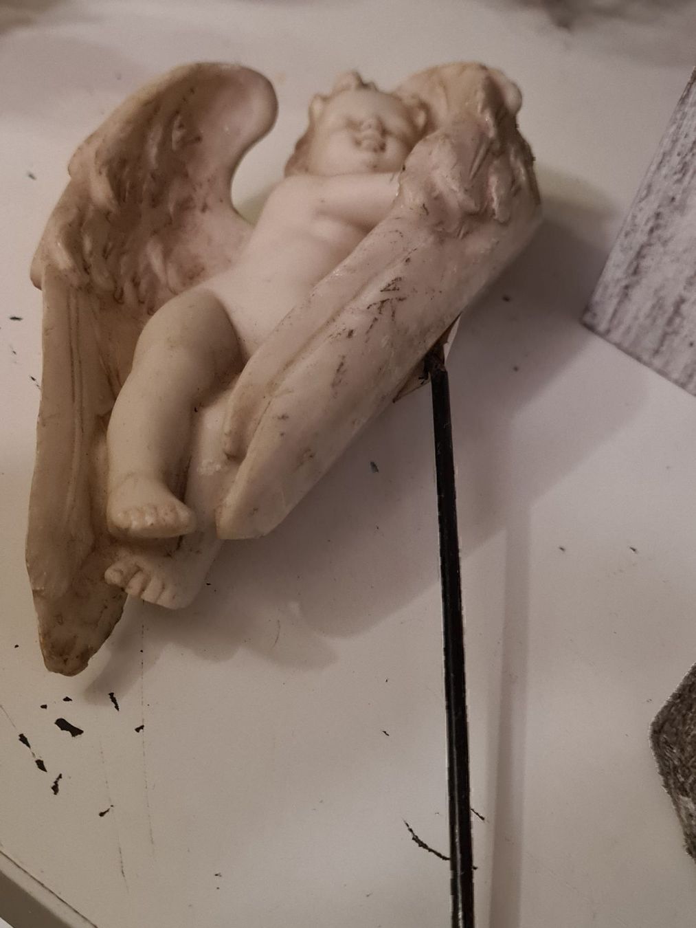 Statuette: Schlafender Engel auf Dekostecker, 13 cm – Nuovo (secondo la descrizione) da Amriswil venduto da kleindeko 3