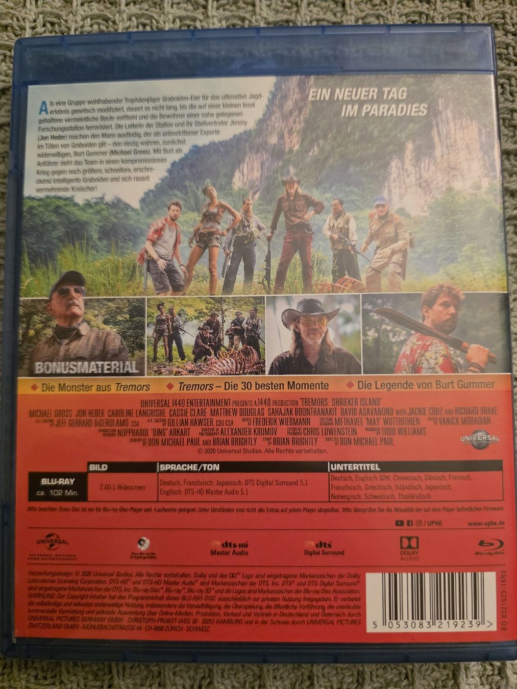Tutti i DVDs: Tremors - Shrieker Island - Blu-ray – Usato da Ellikon a d Thur venduto da razzorblog 1