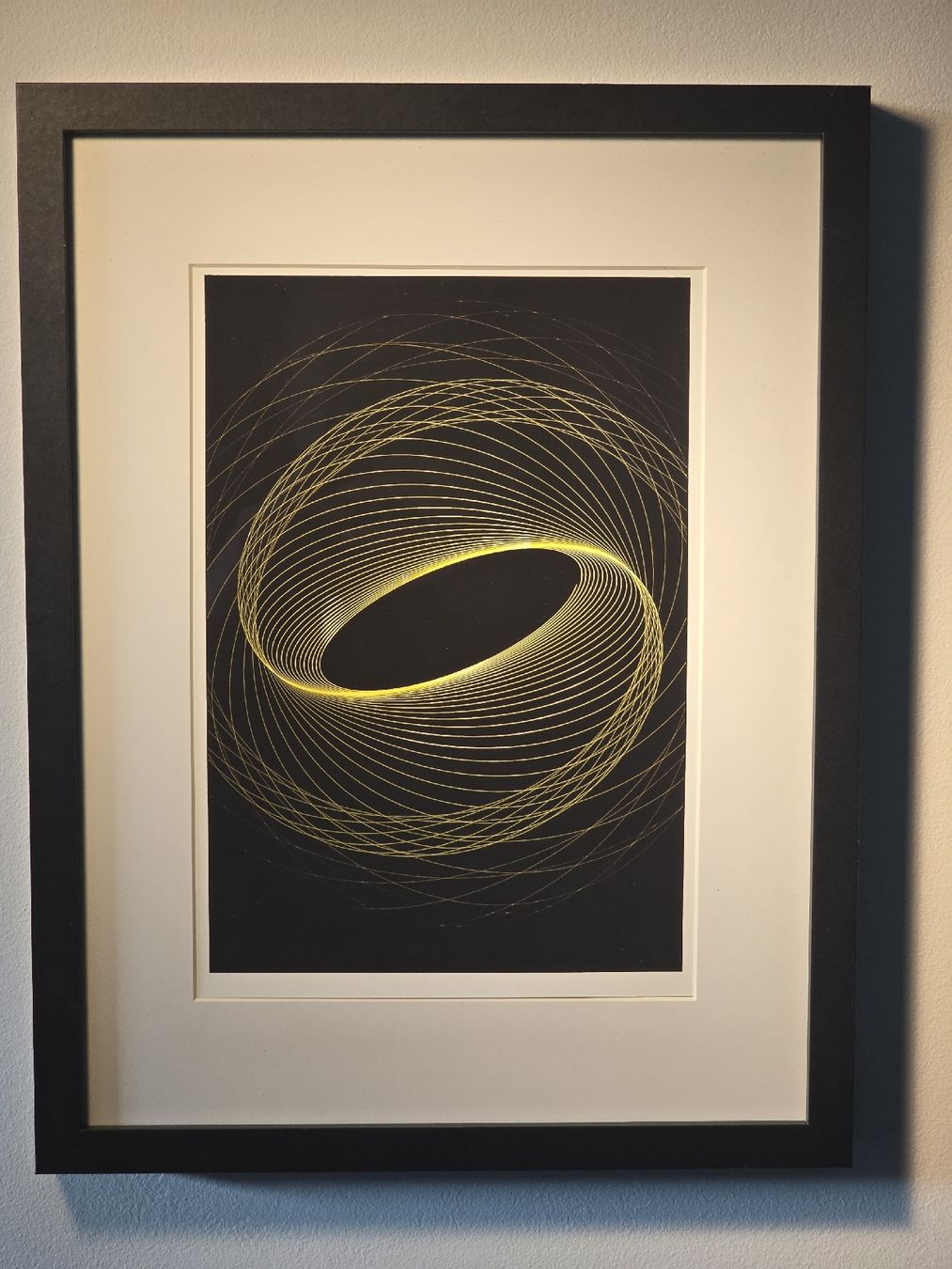 Foto & Immagini: Tableau encadré - Art géométrique, design moderne A3 – Nuovo e nell'imballaggio originale da Champagne venduto da LoomiStudio