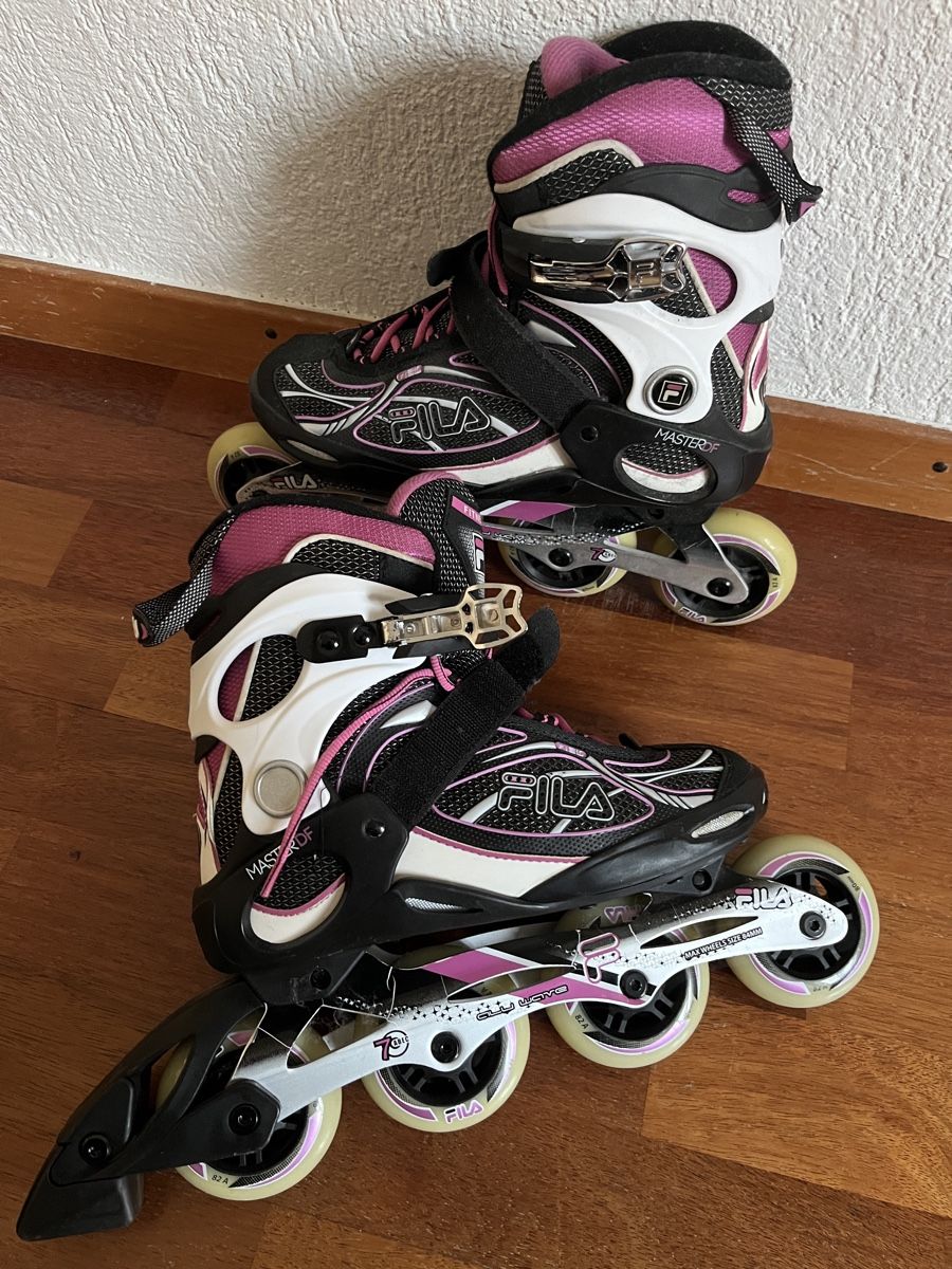 Fila Pattini in linea & Pattini a rotelle: FILA Inline Skates + Protektoren – Usato da Zürich venduto da Gg_23 1