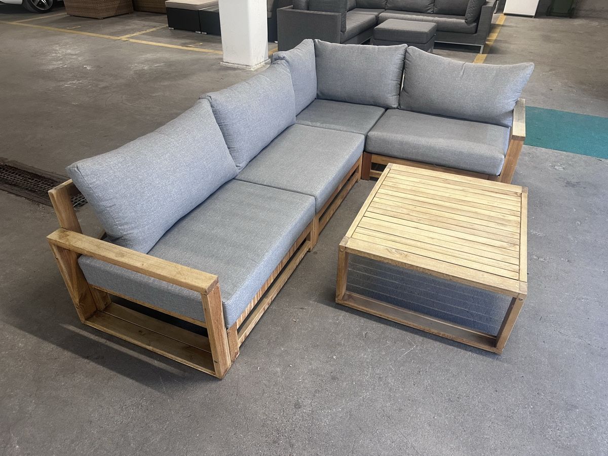 Divani: Gartenlounge Holz 5-tlg MICASA – Usato da Steinach venduto da EvAy_Trade_2023 3