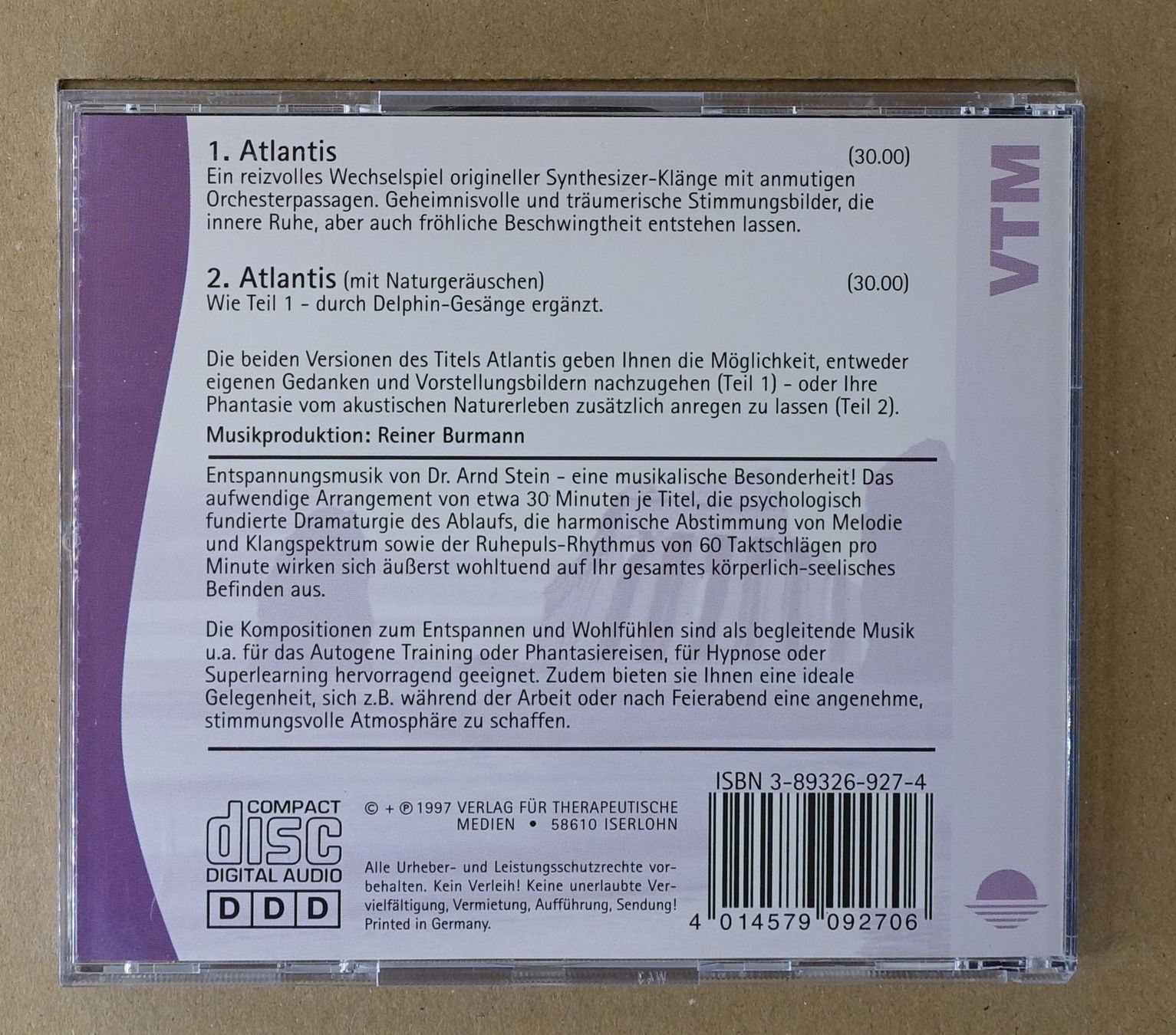 CD: Arnd Stein – Atlantis - D23 – Usato da Sessa venduto da discoverymedia 1