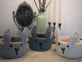 Ostern Korb Deko Osterhase, häkeln