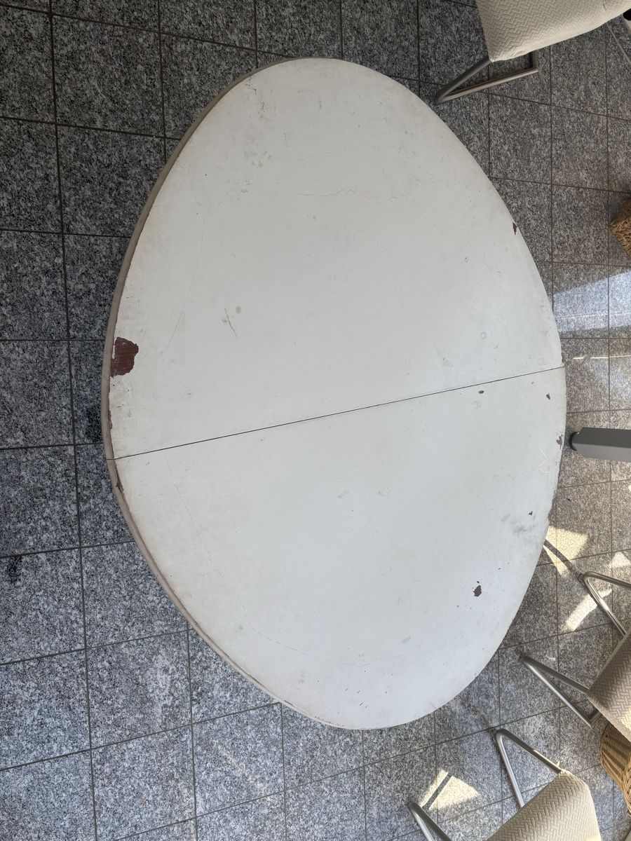 Tische: Esstisch oval ausziehbar weiss – Gebraucht aus Stettfurt von Geltopam 4
