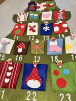 Einzigartiger Filz-Weihnachts-Adventskalender