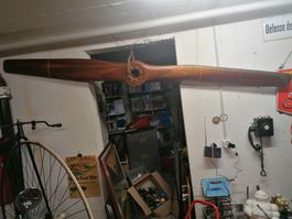 Hélice d'avion militaire 1922 fab. Thoune rare antik aero