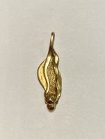 Pendentif en or 750 jaune design abstrait état usagé