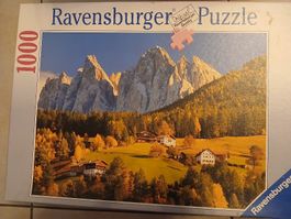 Puzzle Ravensburger Fermes des Alpes 1000 pièces 70x50 cm