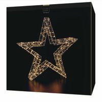 LED Stern, metall, 78cm, Netzbetrieb, warmweiss