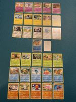 Pokemon Sammelkarten, Set 30 Stk. + 1 Holo von 2021, EN