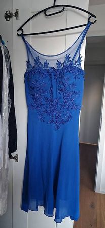 Cocktailkleid Gr. M blau wie NEU