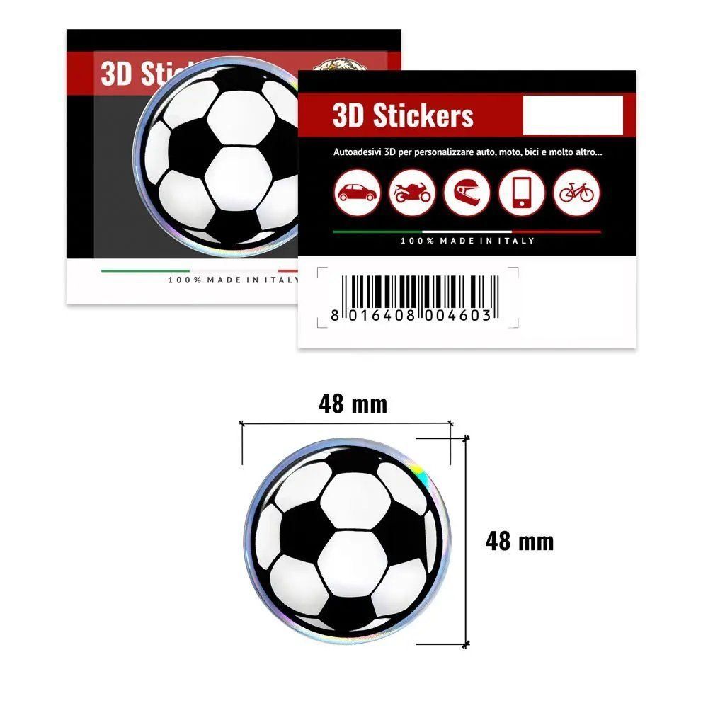 Sticker: Fussball 3D Aufkleber Sticker 48mm – Nuovo e nell'imballaggio originale da Goldach venduto da SSRConzept 1