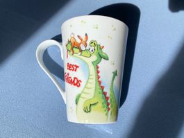 Keramik Tasse Best Friends Drache Hase