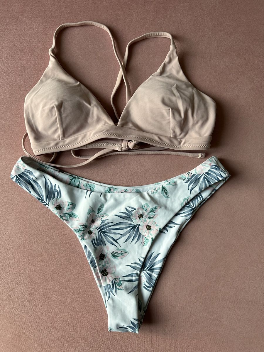 Zaful Costumi da bagno & Bikini: Pink & Floral Bikini Set - Size S/M – Usato da Horgen venduto da ger_2y92 7