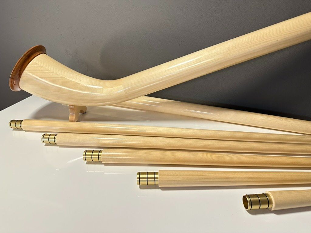Strumenti musicali: Alphorn, cor des alpes, f+fis+g+As+Bb – Nuovo e nell'imballaggio originale da Krumbach venduto da swissHorn 1