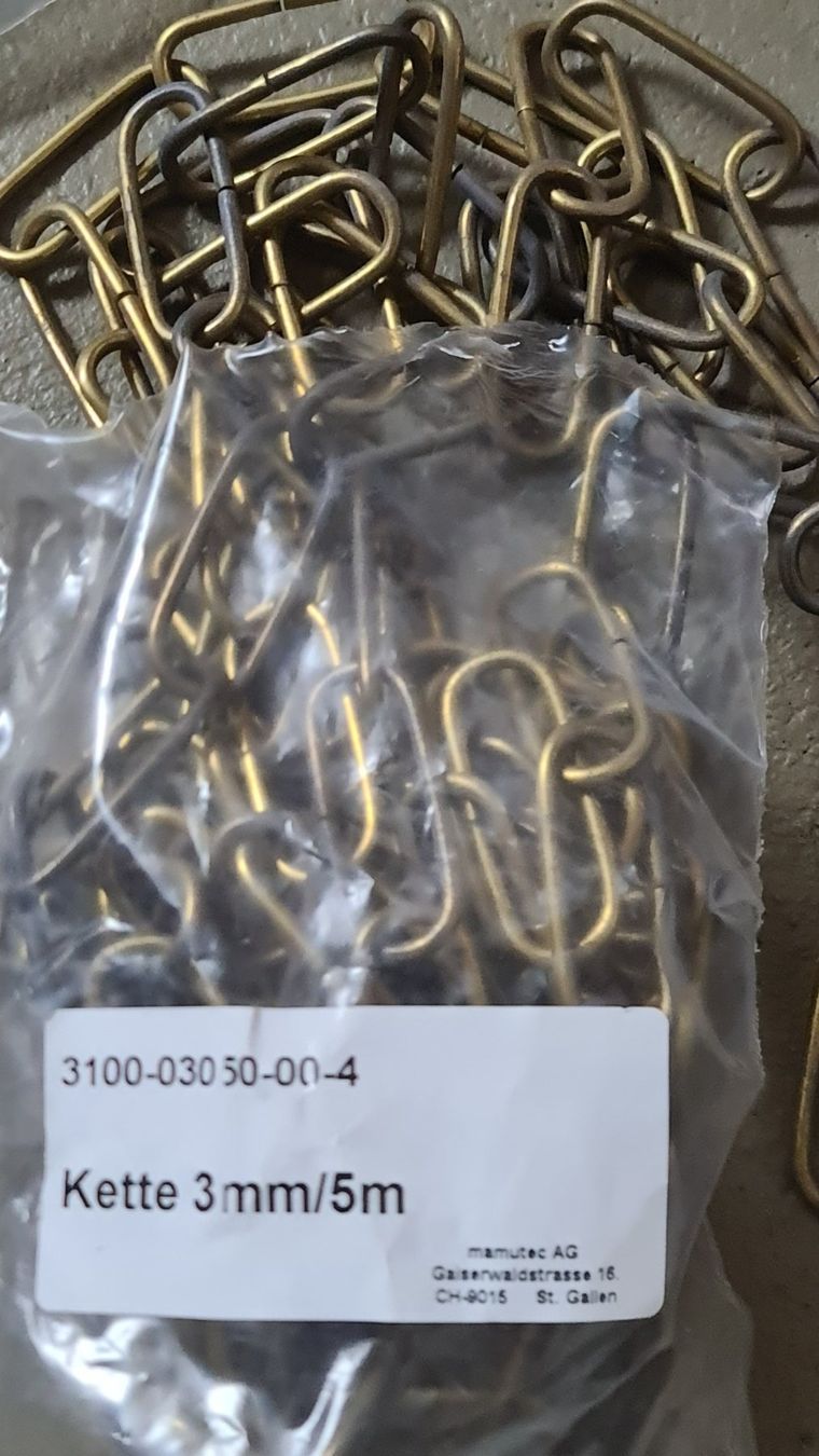 Tutti gli attrezzi: 2 Stück 3mm 5m Kette Eisenkette – Nuovo e nell'imballaggio originale da Uerkheim venduto da Kaufoption 5