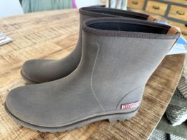 Gummistiefel Kurz Braun Unisex Neuwertiger Zustand