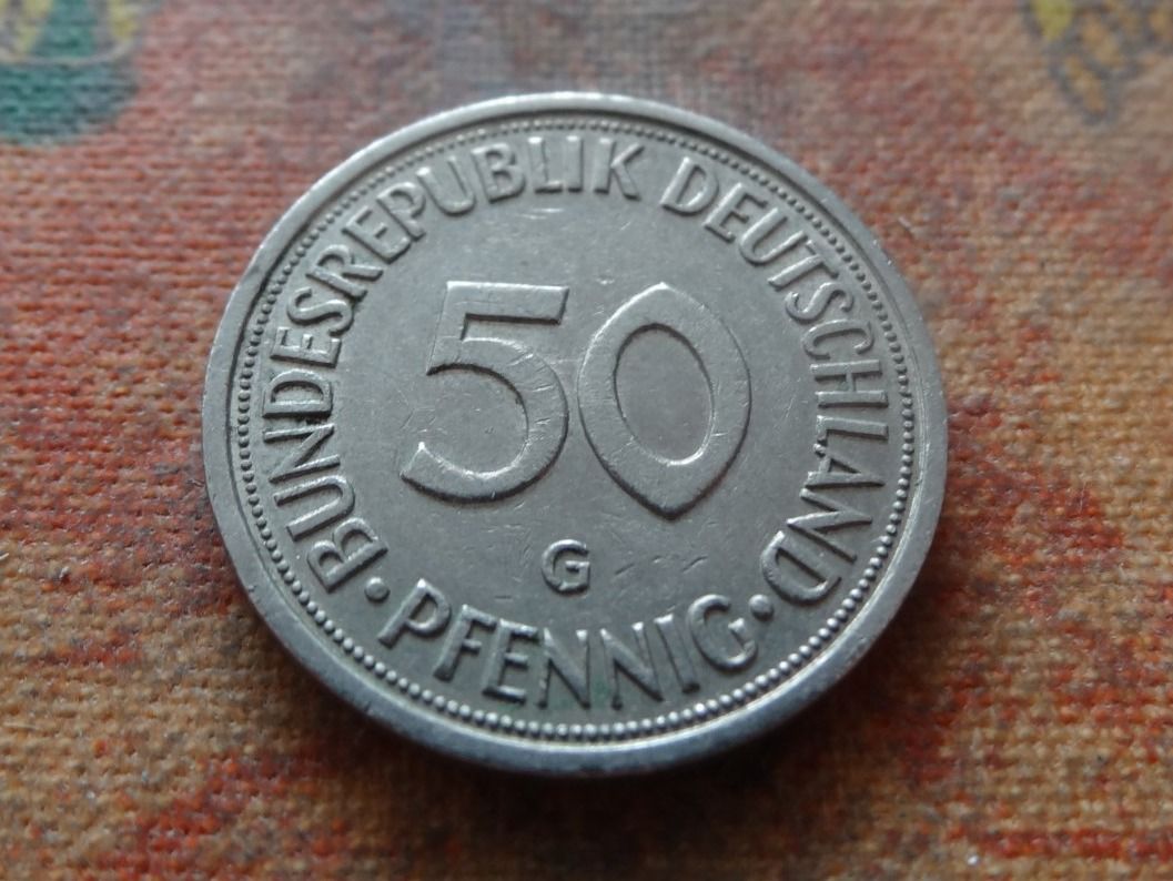 Tutti le monete: DEUTSCHLAND 50 Pfennig 1981 – Usato da Romanel-sur-Lausanne venduto da Swift13 1