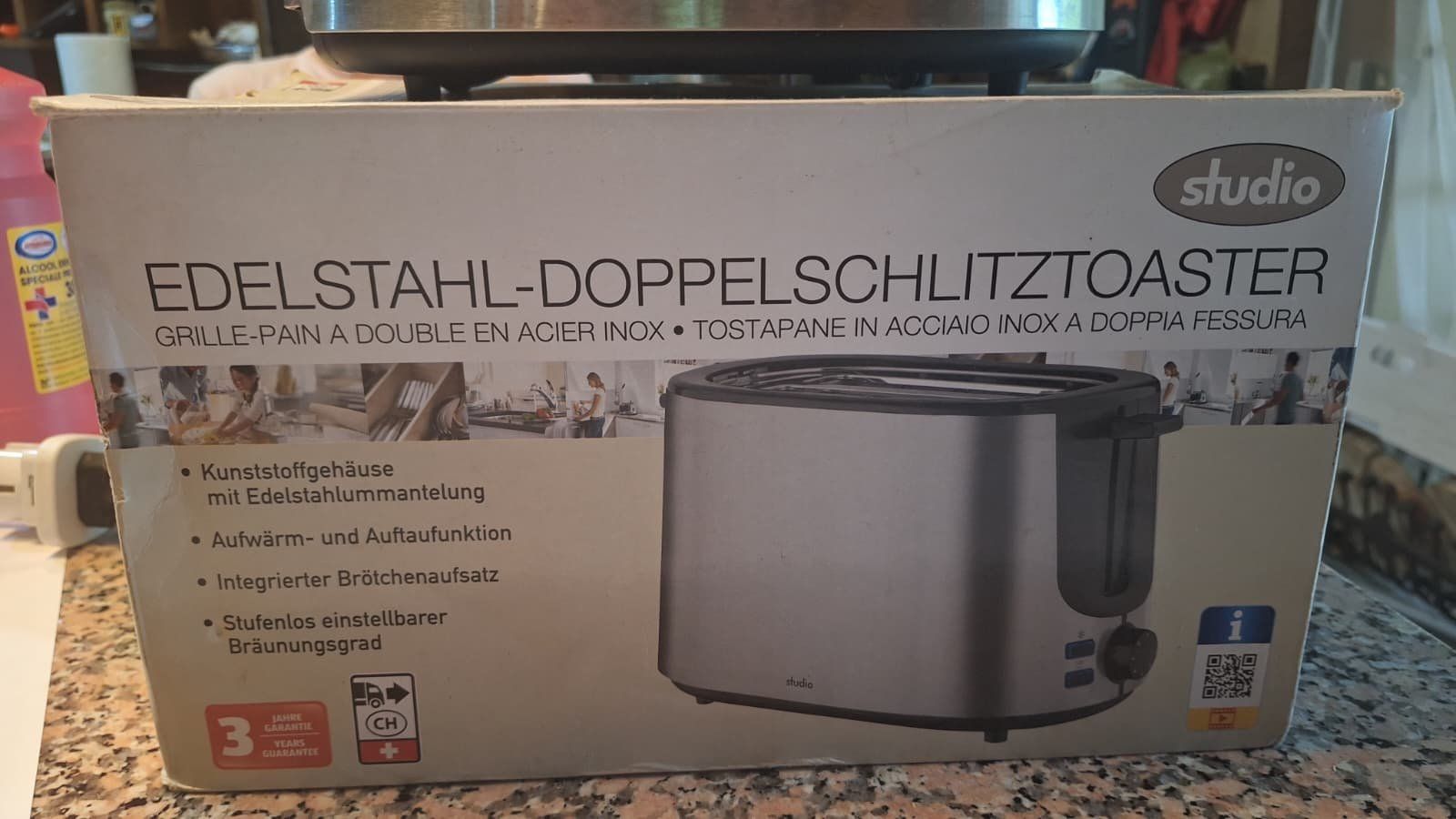 Elettrodomestici da cucina: Toaster Edelstahl Doppelschlitztoaster Originalverpackung – Usato da Küssnacht am Rigi venduto da CALIFRASQUI 4