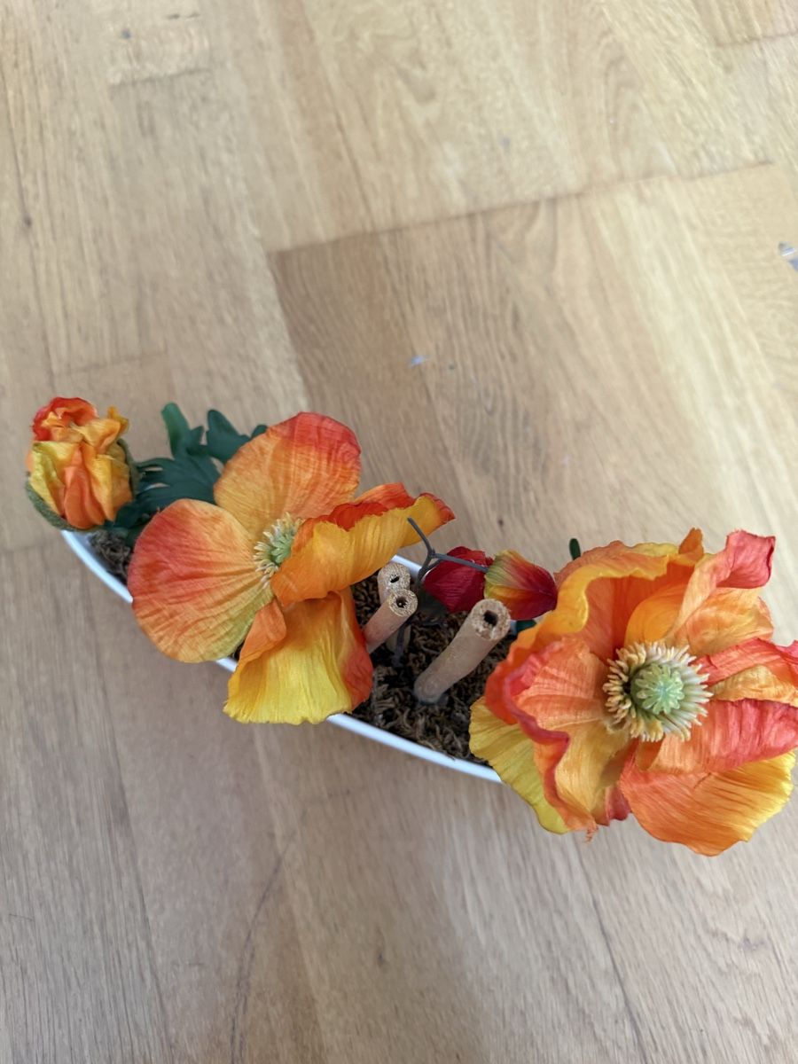 Alle Dekorationen: Deko Mohnblumen Arrangement mit Schale neuwertig – Gebraucht aus Richterswil von cobruetsch 2