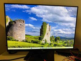HP Monitor 24 Zoll schwarz gebraucht funktionsfähig