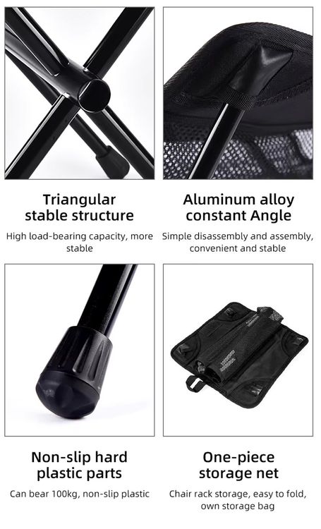 Hocker: NEU Ultraleichter Campinghocker / Tabouret camping léger – Neu und originalverpackt aus Isérables von Alfaga 6