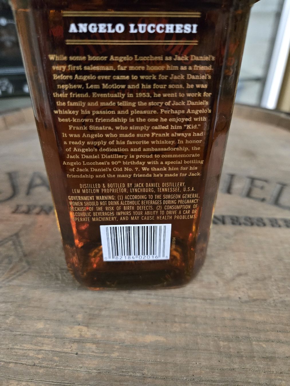 Jack Daniels Bevande alcoliche: Jack Daniel's Angelo Lucchesi 90th Birthday Edition Whiskey – Nuovo e nell'imballaggio originale da Kirchberg BE venduto da Cardinal71 1