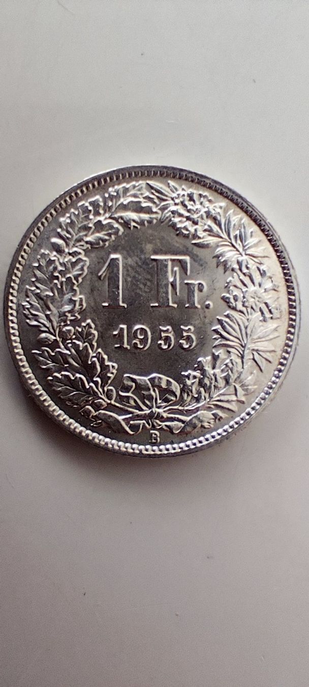 Tutti le monete: 1 Franken 1955 Top Stück – Usato da Zürich venduto da turbopuz
