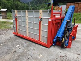 Abrollmulde mit Kran Hakengerät Palfinger Hiab Tam IrontecDN