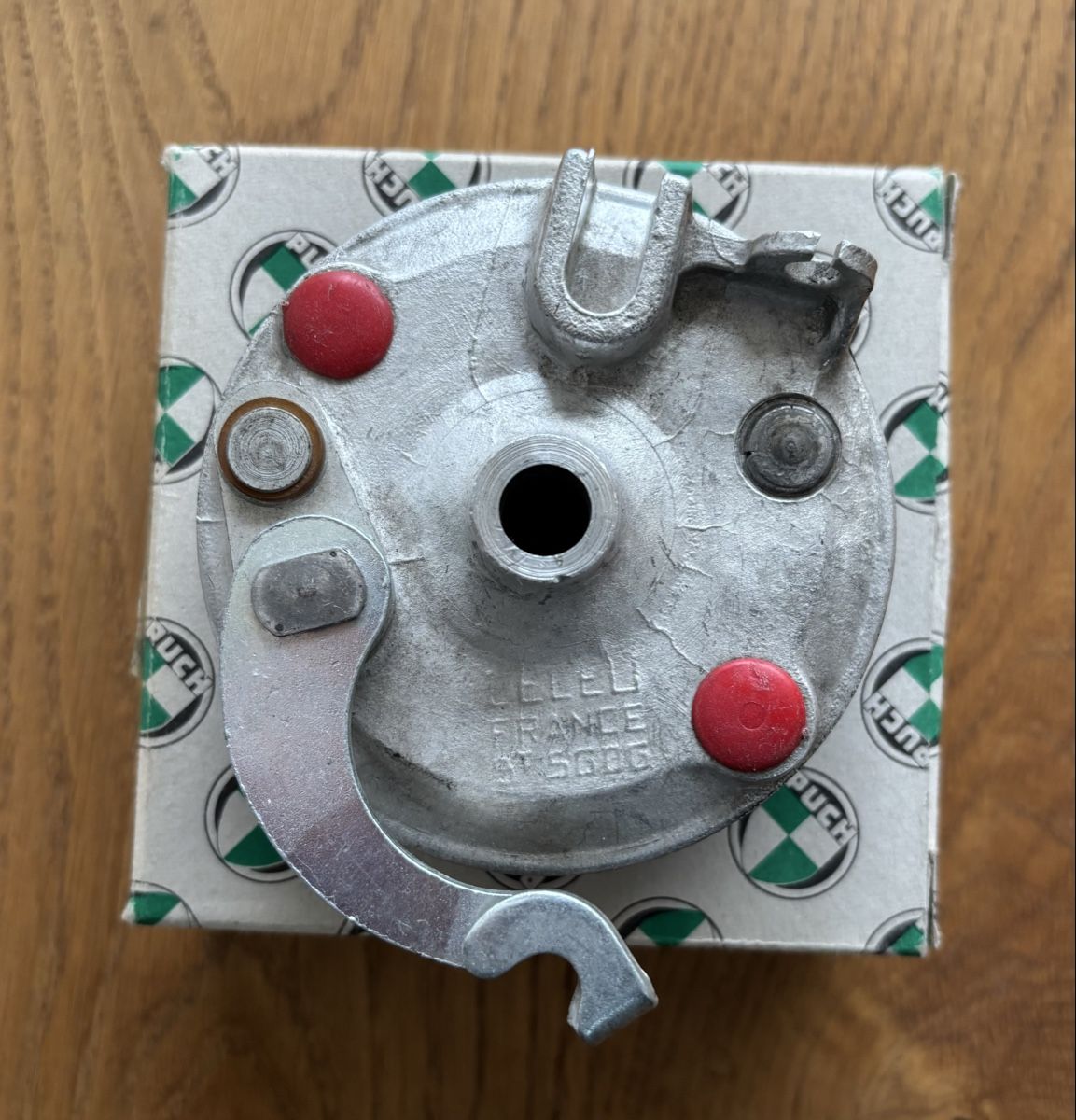 Puch Mofas: NOS LELEU Bremsteller 11mm Puch – Neu und originalverpackt aus Gerlafingen von alpenbrevet