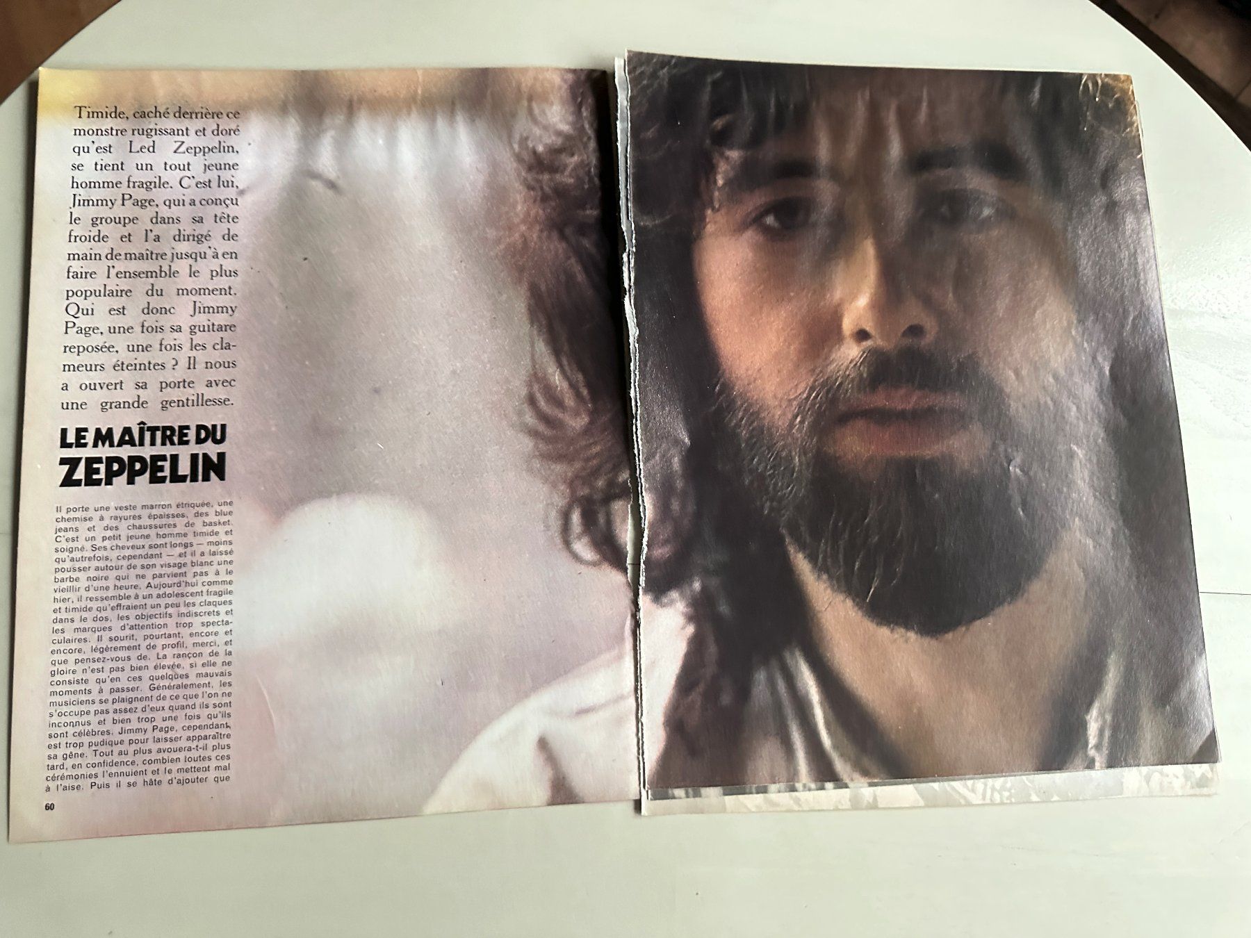 Riviste & Magazine: LED ZEPPELIN  rare original Poster + Berichte 70's PAGE PLAN – Usato da Basel venduto da Partridge 2