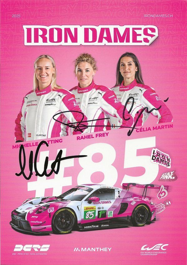 Autografi: IRON DAMES Autogrammkarte mit Rahel Frey – Usato da Solothurn venduto da F1shop1 3