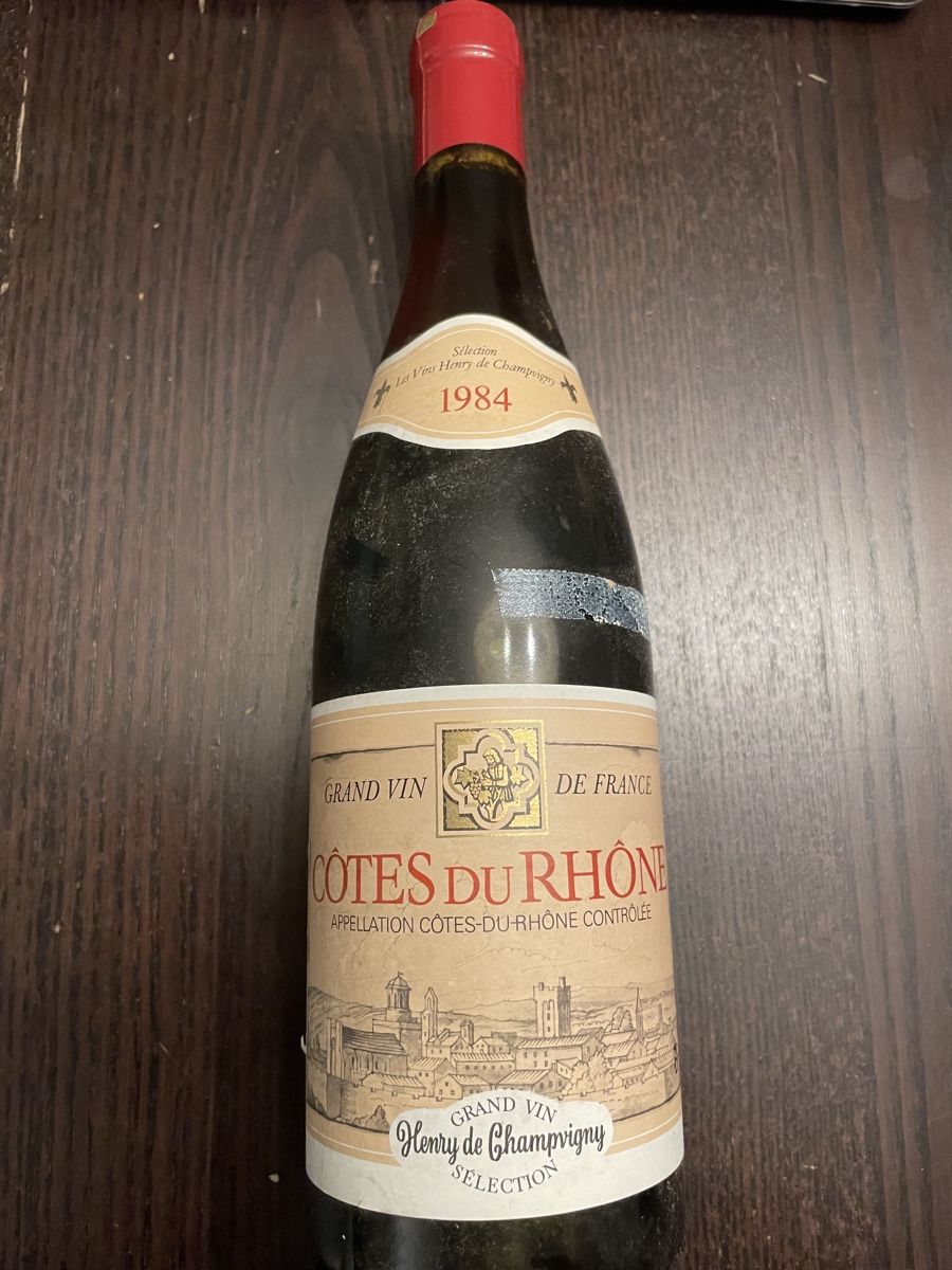 Vino: Côtes du Rhône 1984 – Usato da Fribourg venduto da Obiwan22