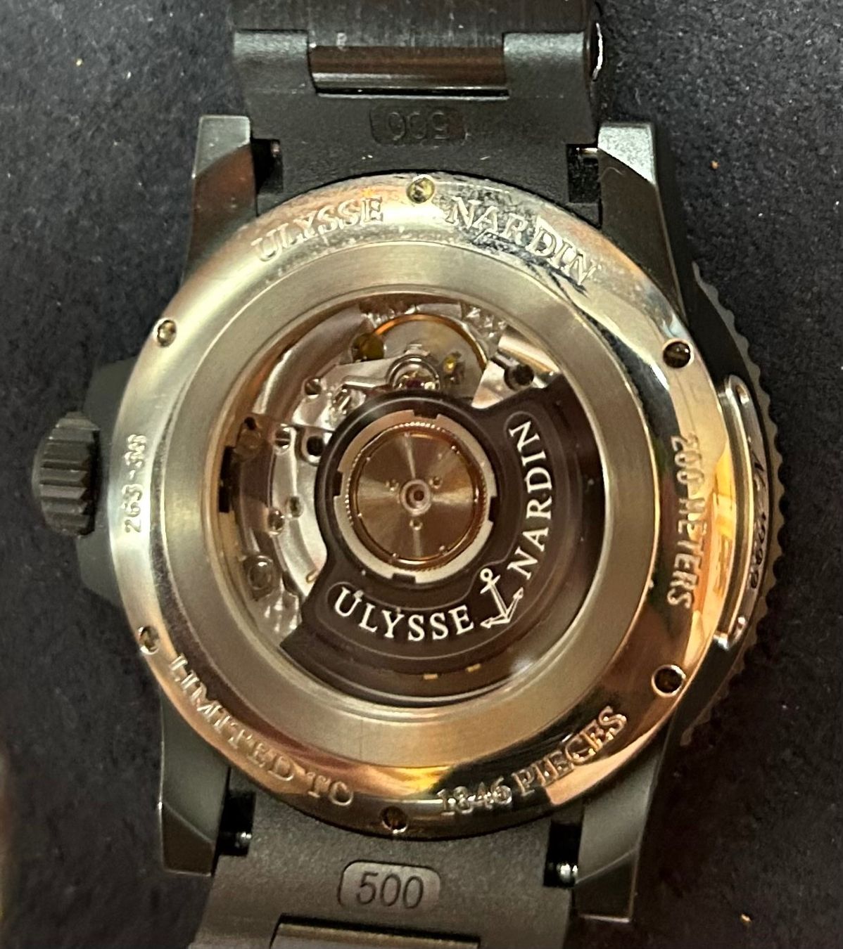 Ulysse Nardin Orologi: Ulysse Nardin Maxi Marine Diver Modèle Black Océan – Usato da Châtillon FR venduto da xwillow 1