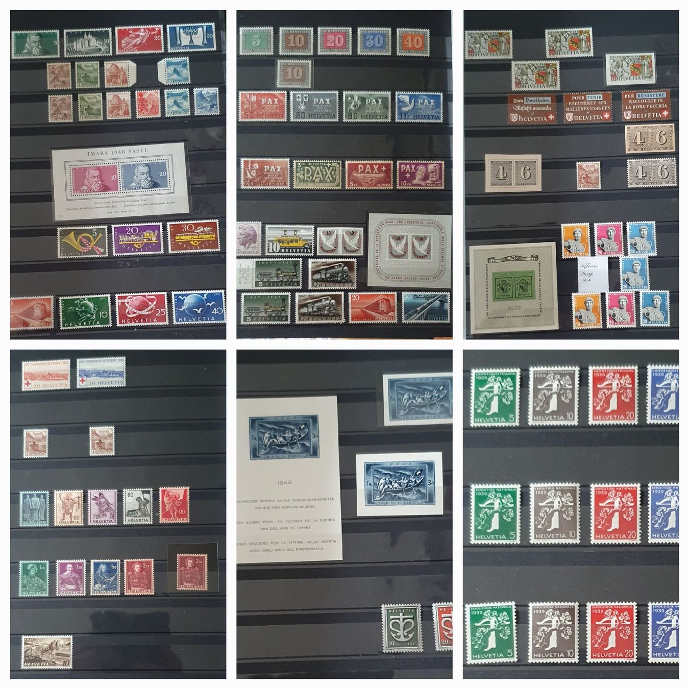 Tutti i francobolli: Sammlung Schweiz 1907 - 1997 Postfrisch – Usato da Kreuzlingen venduto da Rschweiz1 5